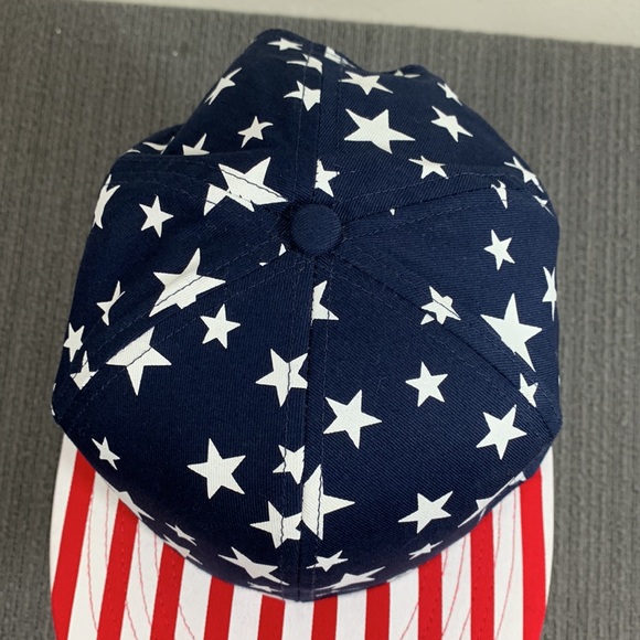 Stars & Stripes Snapback Hat Unisex OS Red White Blue Old Glory USA America Cap - Picture 6 of 14